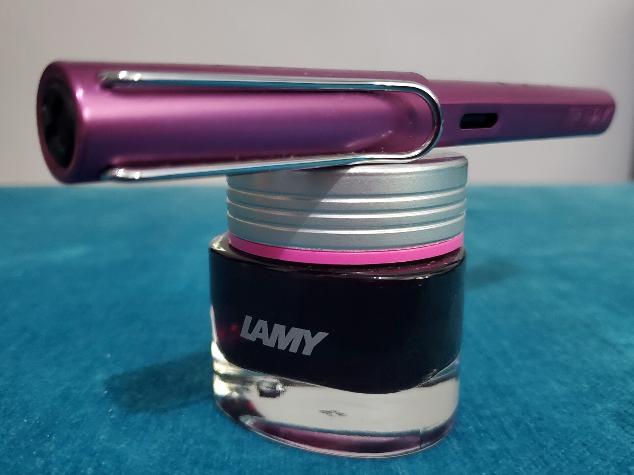 Lamy pink ink and fountain pen
